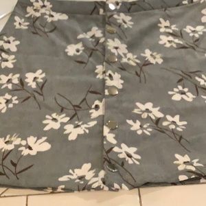 Woman’s flower print skirt